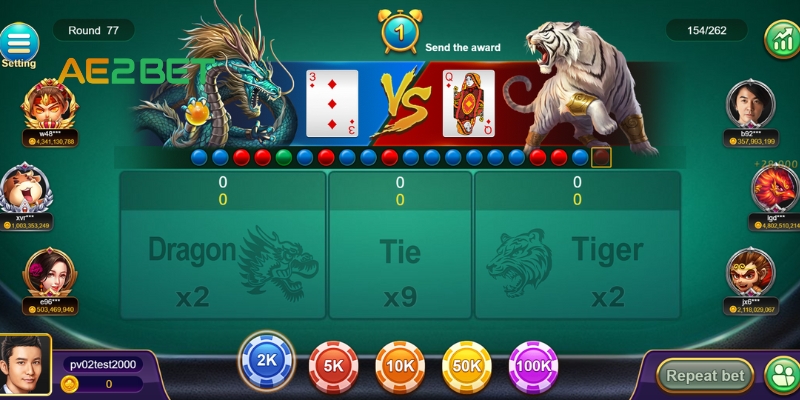 Quản lý vốn chơi Rồng Hổ tại AE3BET.NET